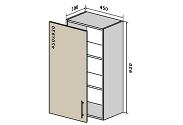 Фото В44 Тумба 1Д 45 Родос Люкс Вип-Мастер