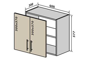 Фото В53 Тумба 2Д 60 Родос Люкс Вип-Мастер