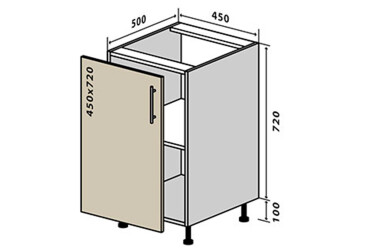Фото Н4 Тумба 1Д 45