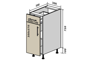 Фото Н22 Тумба 1Ш1Д 30
