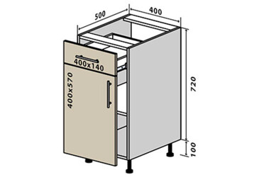 Фото Н23 Тумба 1Ш1Д 40