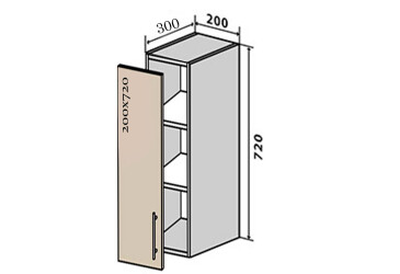 Фото В41 Полки + фасад петли 200х920 Родос Люкс Вип-Мастер
