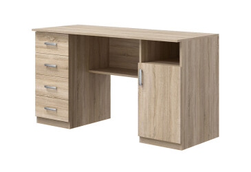 Фото Стол письменный Киевский стандарт Е1 СМ 135x60 см с тумбой и ящиками