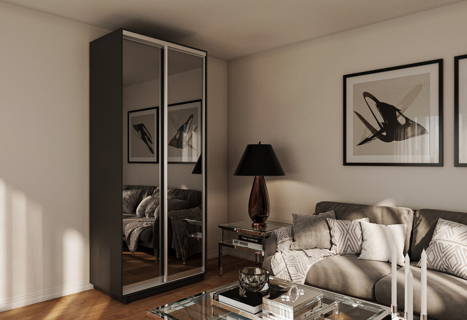 Фото 4 - Шкаф-купе Garant 2-дверный 100x220x60 см