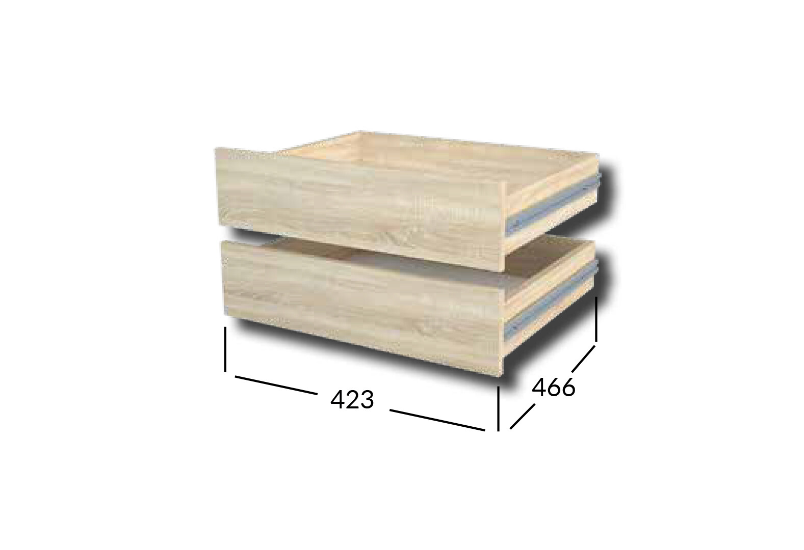 Фото 1 - Комплект ящиків Практик L430 гл.600 / 2шт Garant