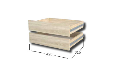 Фото Комплект ящиков Практик L430 гл.450 / 2шт Garant