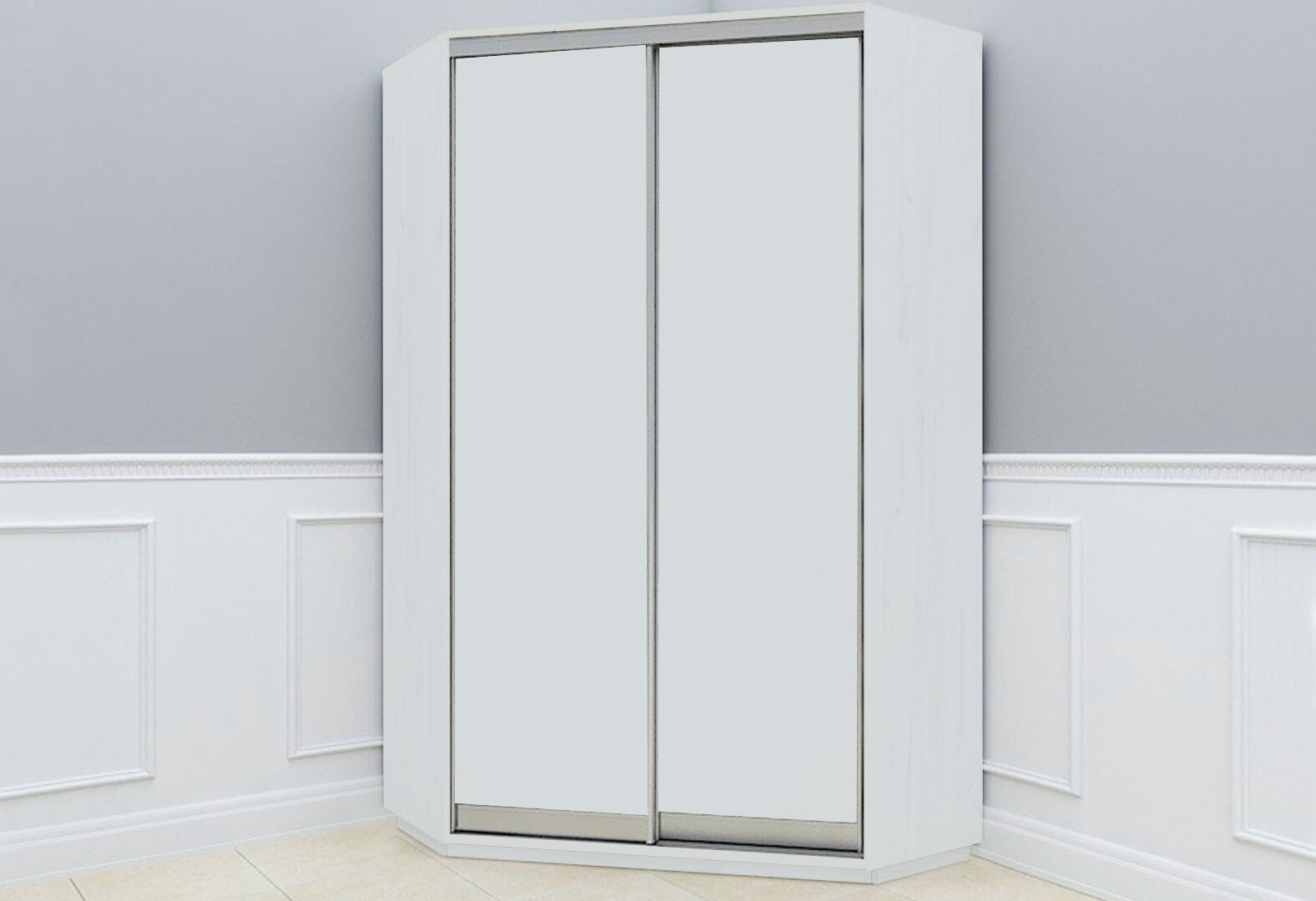 Фото 9 - Шкаф-купе угловой Garant 2-дверный 150x220x150 см