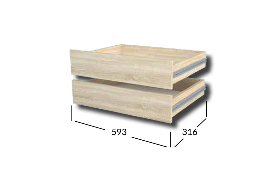 Фото Комплект ящиков Практик L600 гл.450 / 2шт Garant