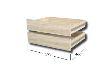 Фото Комплект ящиков Практик L600 гл.600 / 2шт Garant