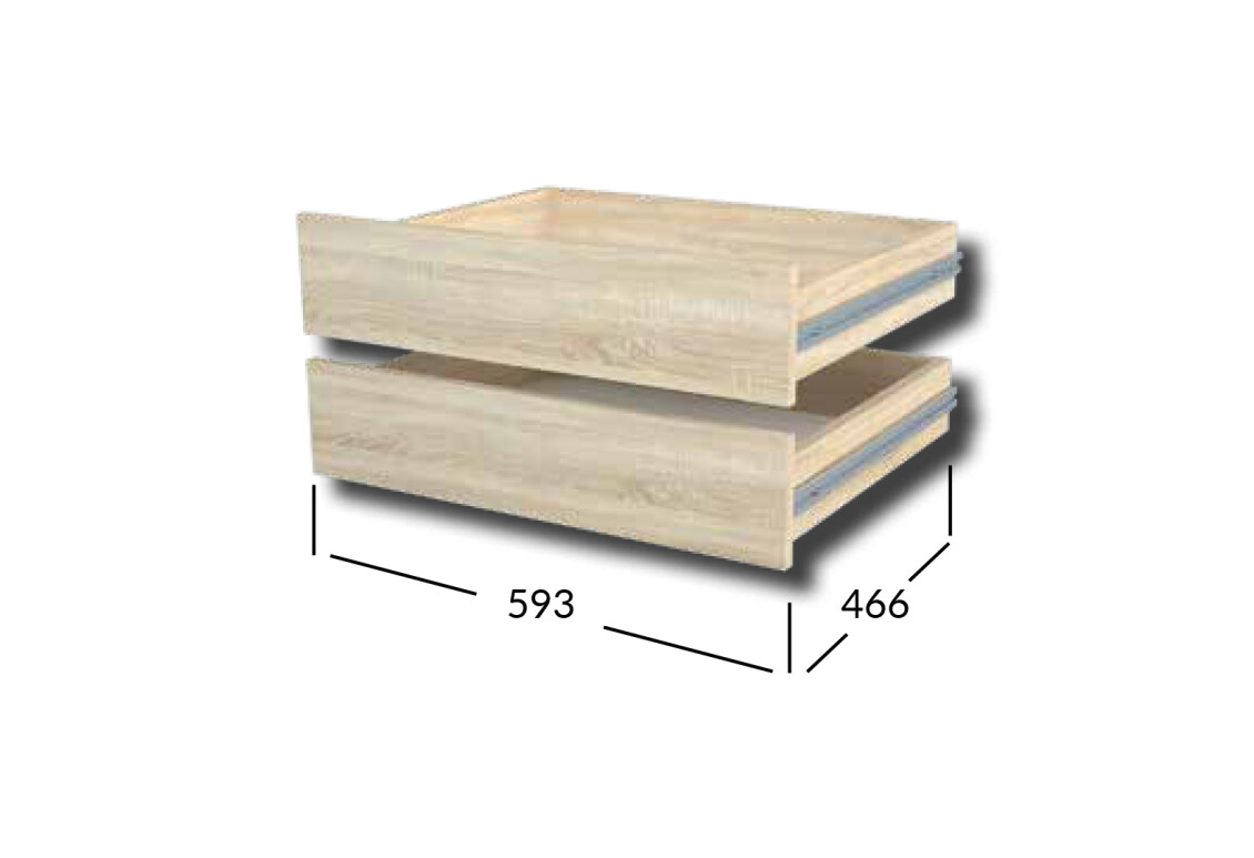 Фото Комплект ящиків Практик L600 гл.600 / 2шт Garant