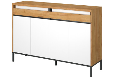 Фото Комод VMV holding Палмор 4-дверный с 2 ящиками 150 см Дуб крафт золотой/Белый