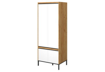 Фото Шкаф ВМВ Холдинг Палмор 4-дверный 77 см Дуб крафт золотой /Белый