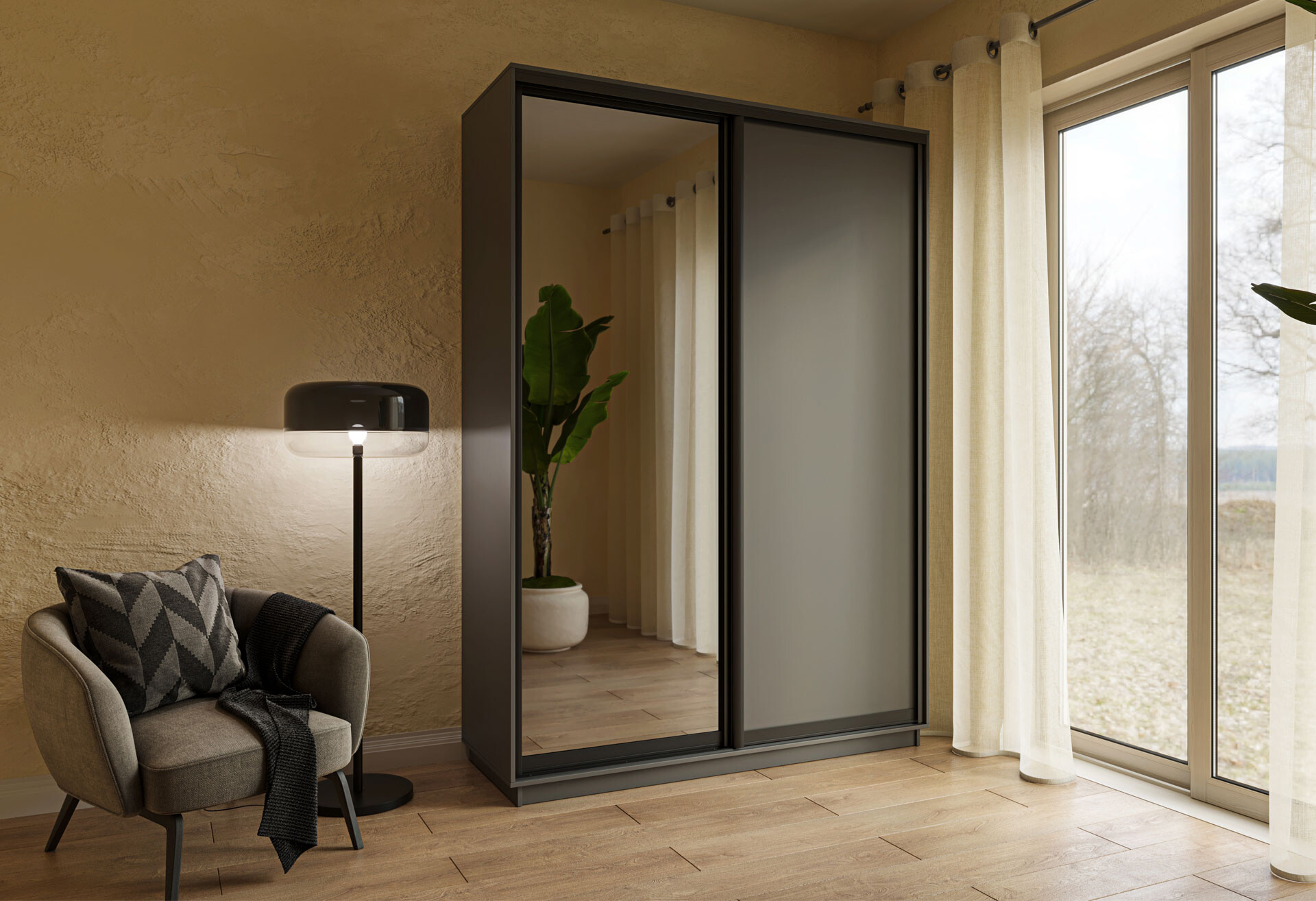 Фото 27 - Шкаф-купе Garant 2-дверный 140x220x60 см