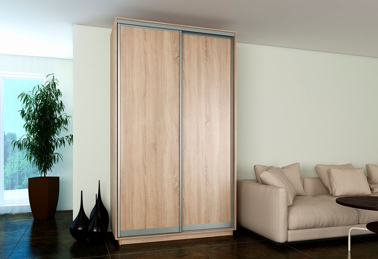 Фото 10 - Шкаф-купе Garant 2-дверный 140x240x45 см