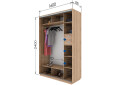 Фото 9 - Шкаф-купе Garant 2-дверный 160x240x60 см