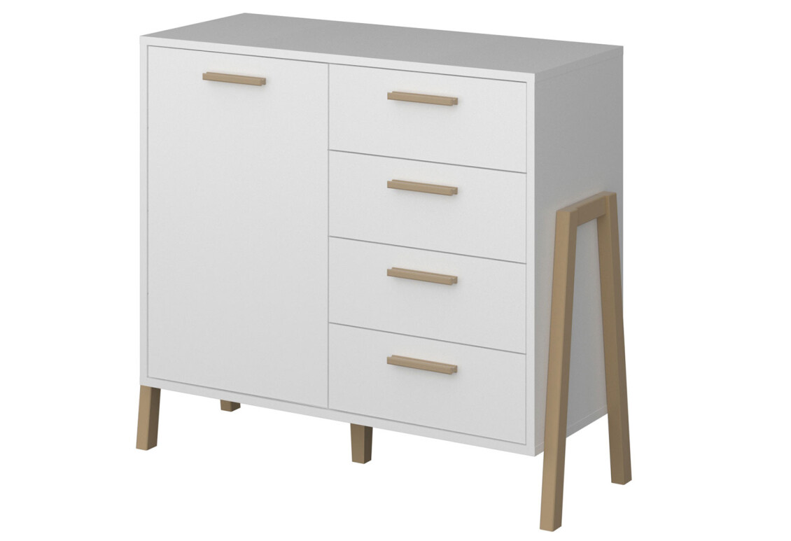 Фото Комод VMV holding Бель 1-дверный с 4 ящиками 102 см