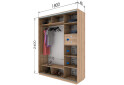 Фото 7 - Шкаф-купе Garant 2-дверный 180x240x60 см