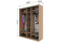 Фото 8 - Шкаф-купе Garant 3-дверный 190x240x60 см