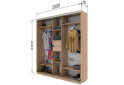 Фото 9 - Шкаф-купе Garant 3-дверный 200x220x45 см