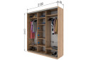 Фото 14 - Шкаф-купе Garant 3-дверный 210x240x60 см