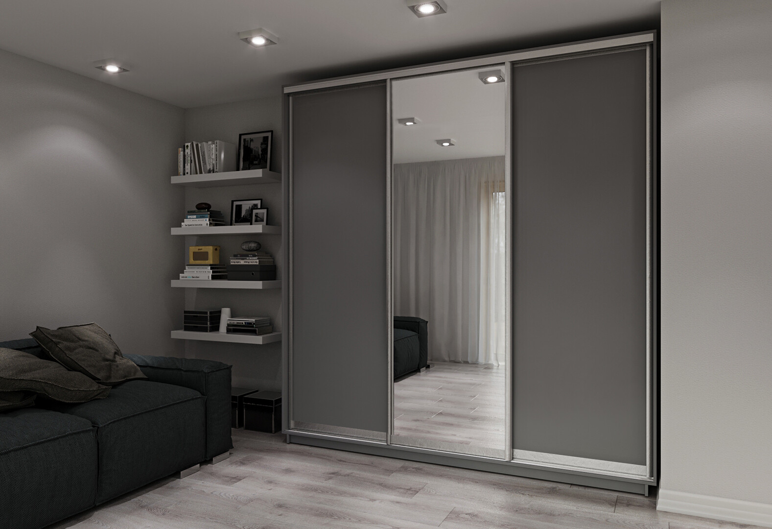 Фото 5 - Шкаф-купе Garant 3-дверный 220x240x60 см