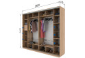 Фото 11 - Шафа-купе Garant 4-дверный 280x240x60 см