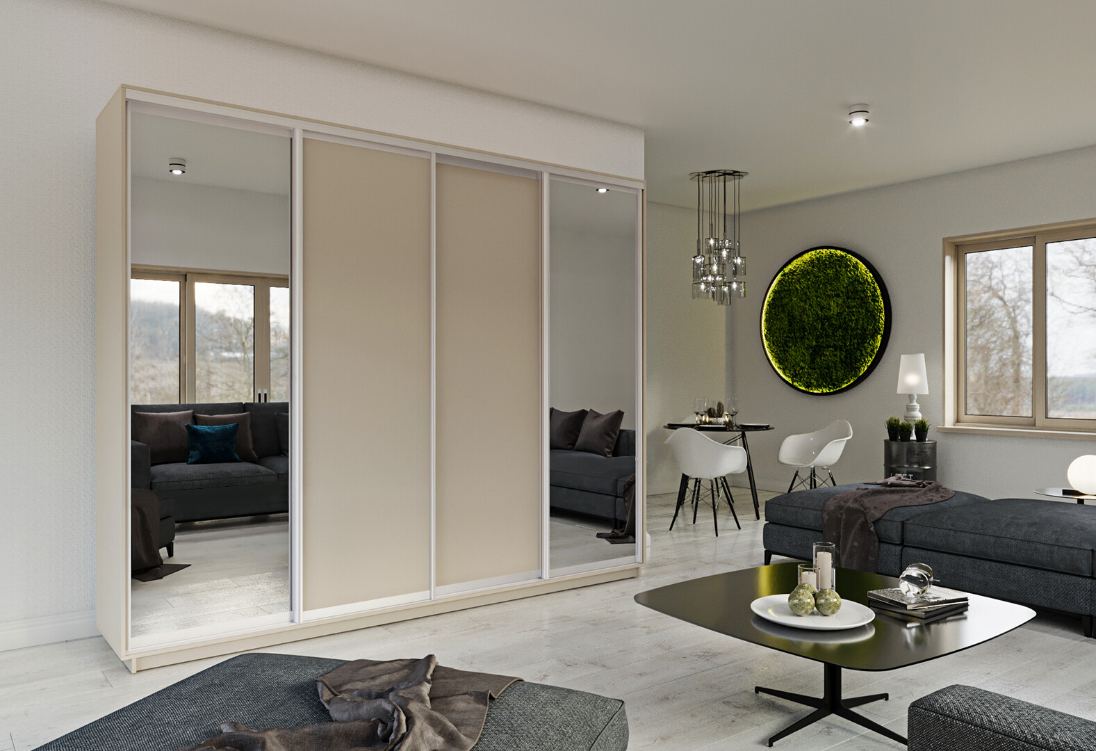 Фото 2 - Шкаф-купе Garant 4-дверный 290x220x60 см