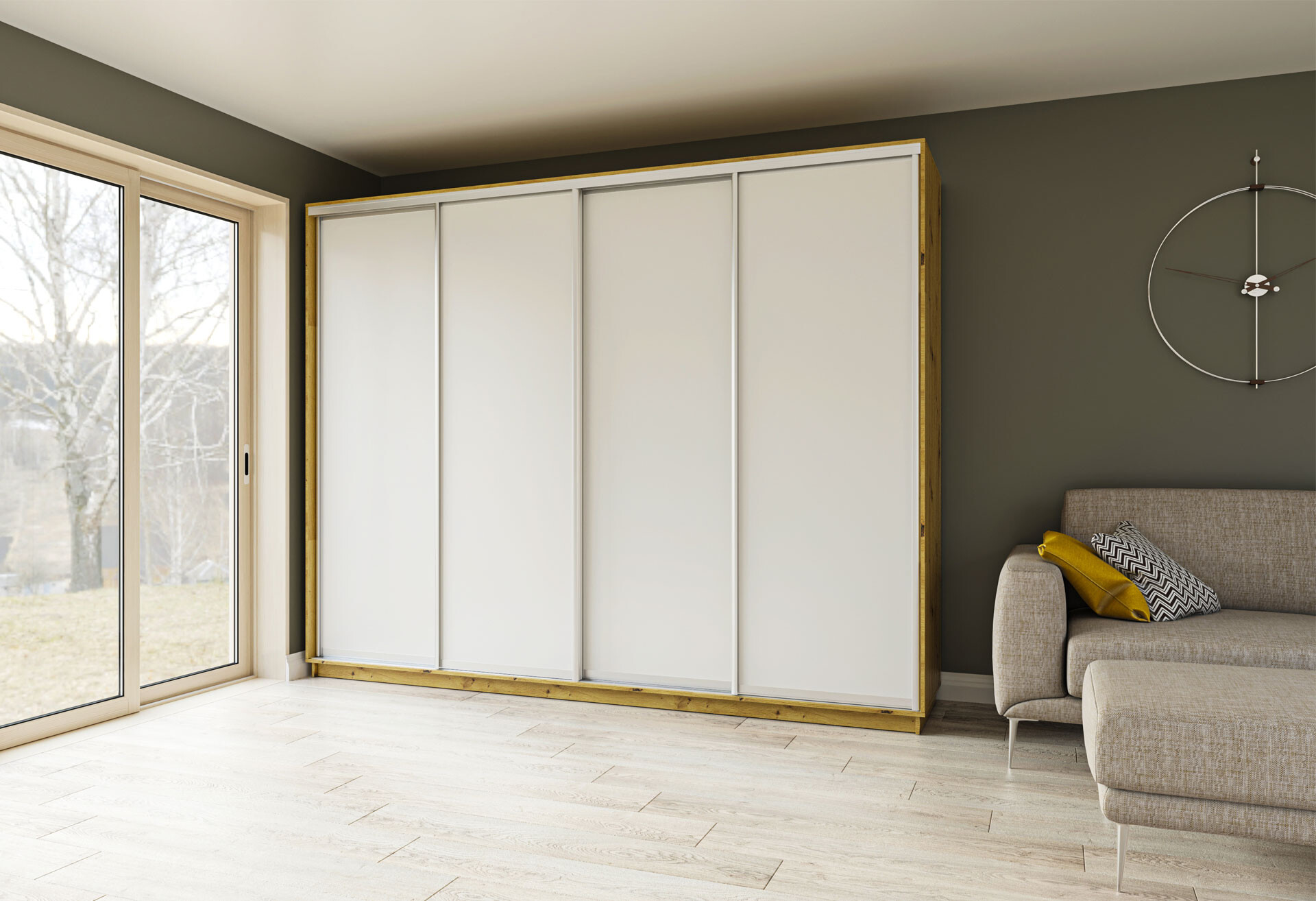 Фото 13 - Шафа-купе Garant 4-дверна 290x220x45 см