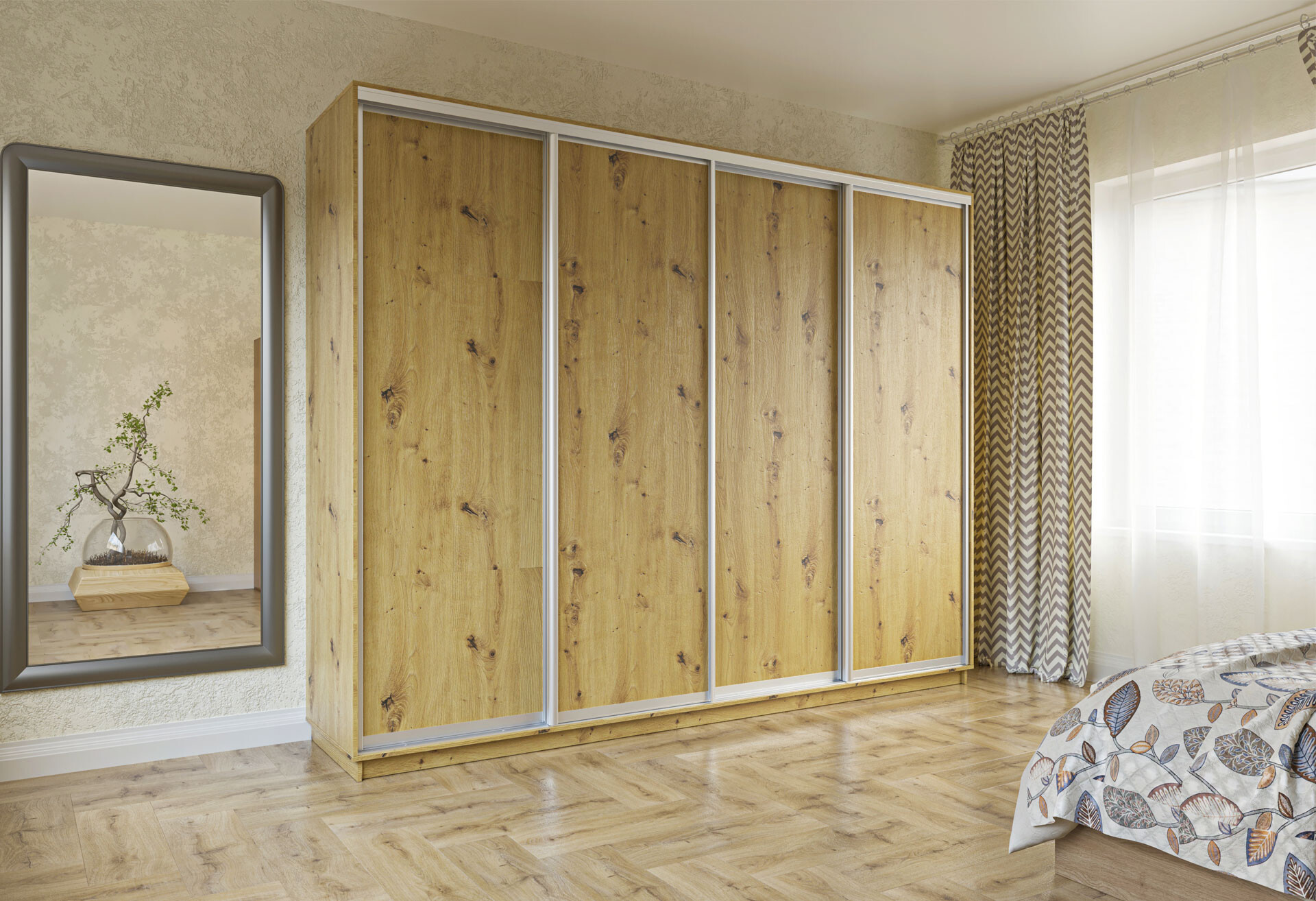 Фото 8 - Шафа-купе Garant 4-дверна 290x240x45 см