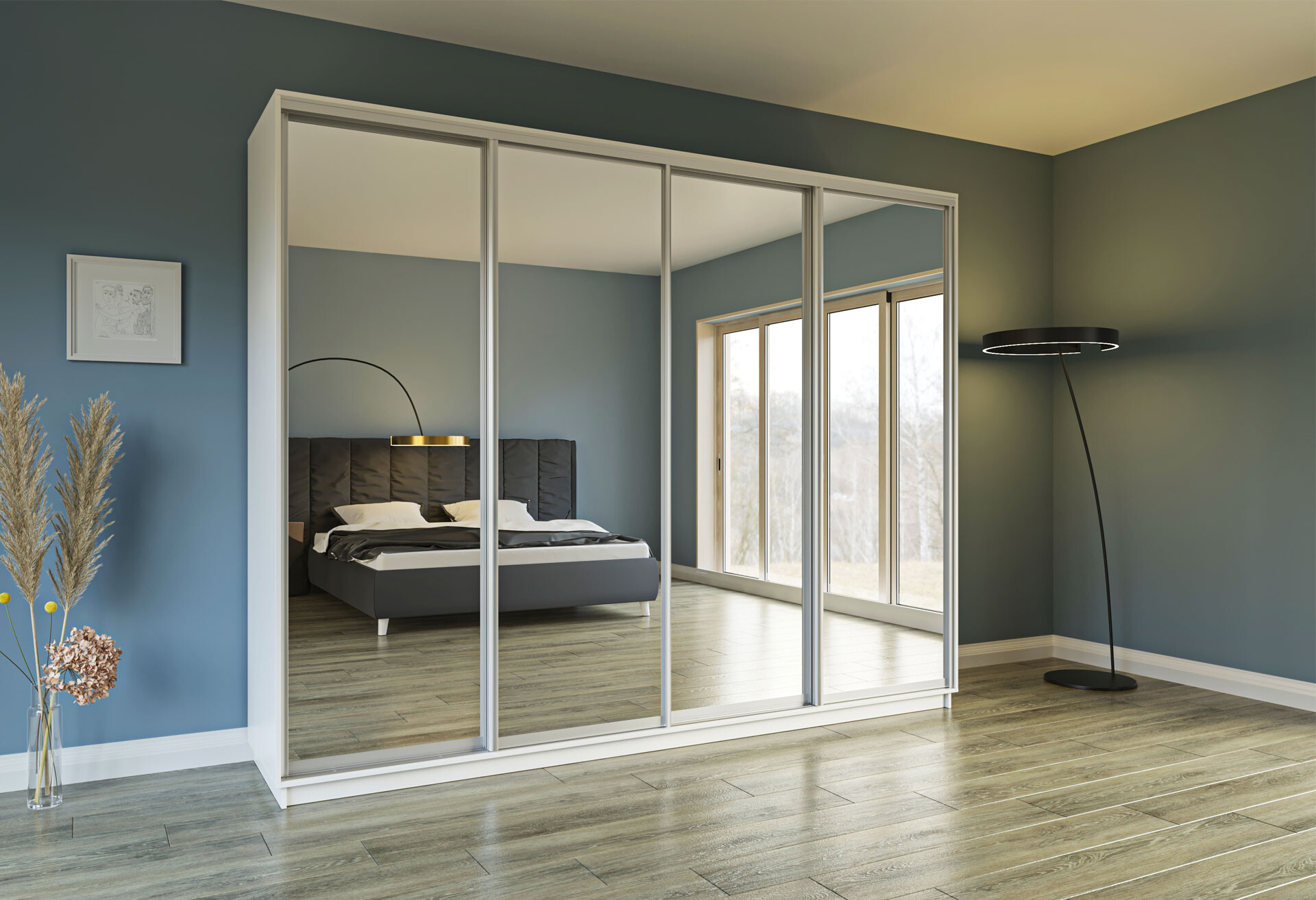 Фото 10 - Шафа-купе Garant 4-дверна 290x240x45 см