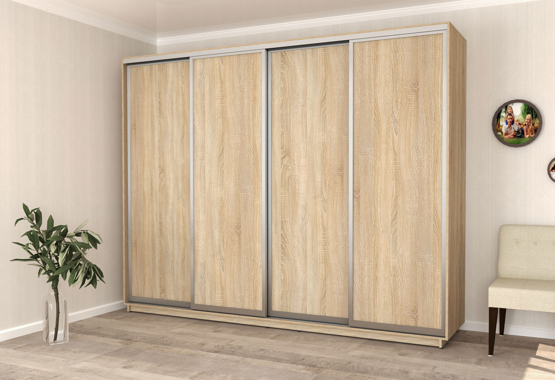 Фото 13 - Шафа-купе Garant 4-дверна 290x240x45 см