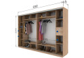 Фото 11 - Шкаф-купе Garant 4-дверный 330x220x60 см