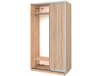Фото 1100х600х2400 Шкаф-купе Приставной Garant