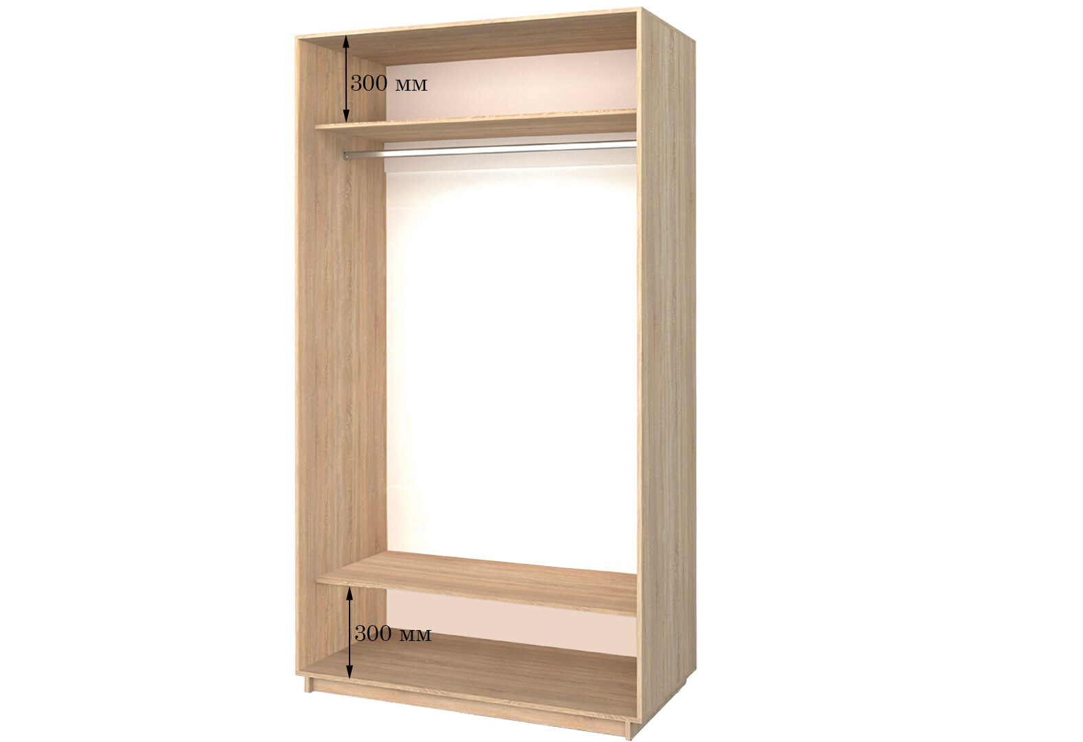 Фото 2 - 1100х600х2400 Шкаф-купе Приставной Garant