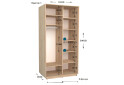 Фото 2 - Шкаф-купе Garant Практик №1 2-дверный 100 см