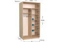 Фото 3 - Шкаф-купе Garant Практик №3 2-дверный 100 см