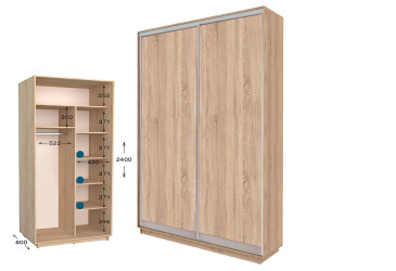 Фото Шкаф-купе Garant Практик №3 2-дверный 100 см