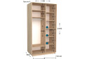 Фото 3 - Шкаф-купе Garant Практик №9 2-дверный 110 см