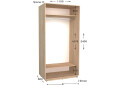 Фото 2 - Шкаф-купе Garant Практик №13 2-дверный 110 см