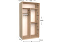 Фото 2 - Шафа-купе Garant Практик №18 2-дверна 120 см