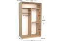 Фото 2 - Шкаф-купе Garant Практик №26 2-дверный 130 см