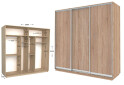 Фото 1 - Шкаф-купе Garant Практик №133/3 3-дверный 260 см