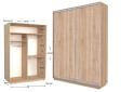 Фото 1 - Шкаф-купе Garant Практик №34 2-дверный 140 см