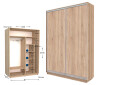Фото 1 - Шкаф-купе Garant Практик №36 2-дверный 140 см