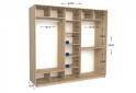 Фото 2 - Шкаф-купе Garant Практик №137 3-дверный 270 см