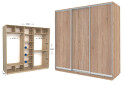 Фото 1 - Шкаф-купе Garant Практик №137 3-дверный 270 см