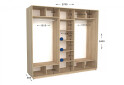 Фото 2 - Шкаф-купе Garant Практик №138 3-дверный 270 см
