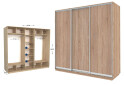 Фото 1 - Шкаф-купе Garant Практик №138 3-дверный 270 см