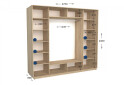 Фото 2 - Шкаф-купе Garant Практик №139/3 3-дверный 270 см