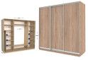 Фото 1 - Шкаф-купе Garant Практик №140/3 3-дверный 270 см
